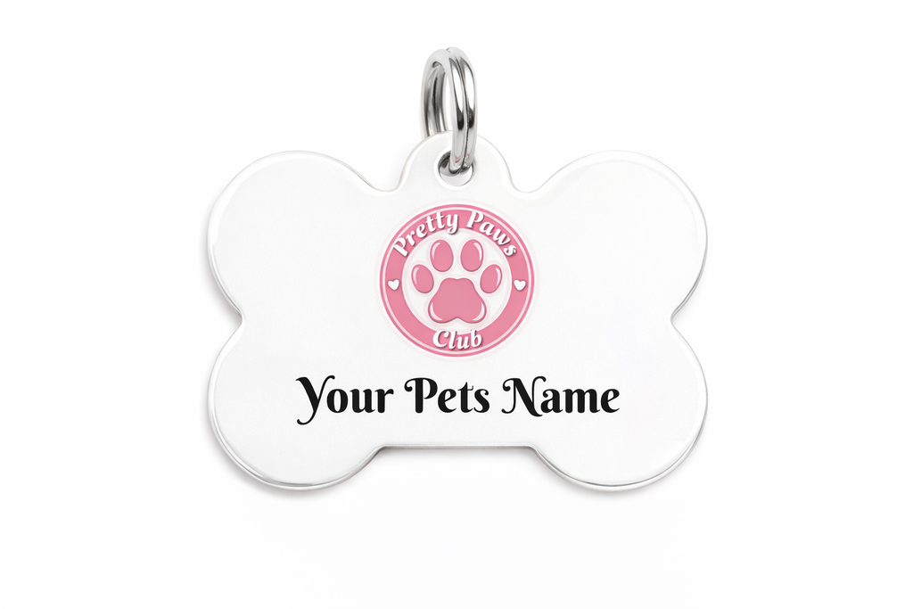 Pretty Paws Club Pet Tag — Dog & Cat ID Tag
